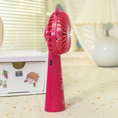 Quạt Cầm Tay Để Bàn Gấu Dâu Miss You 15508