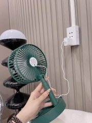 Quạt Sạc Để Bàn Tích Điện 3 Chế Độ Gập Được 15360