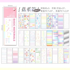 Sổ 30 Tấm Basic Materuals Sticker Note Ghi Chú Đánh Dấu Tiện Lợi 15640