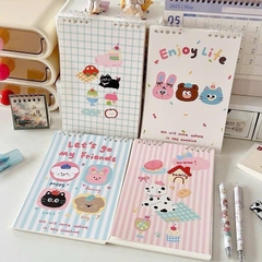 Sổ Lò Xo A5 Lật Dọc Hoạ Tiết Hoạt Hình 16248