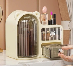 Tủ / Kệ Đựng Mỹ Phẩm, Đựng Cọ Xoay 360 Tai Gấu 2 Ngăn 15715