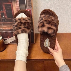 Dép Lông Xù Da Báo Đi Trong Nhà 16695