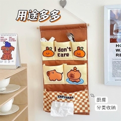 Túi Vải Treo Tường Kiểu Dáng 6 Ngăn Hình Capybara 13614