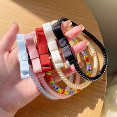 Cài Tóc Dây Lò Xo Thắt Nơ Làm Vòng Cổ, Cột Tóc 15480