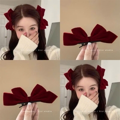 Set 2 Kẹp Tóc Nơ Nhung JISOO Phong Cách Hàn Quốc 16681