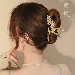 Kẹp Tóc Sắt Hình Bông Lúa Vàng 8681