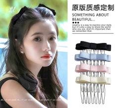 Set 2 Lược Bườm Xước Tóc Nơ Vải 17288