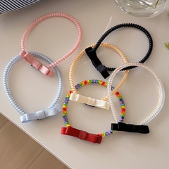 Cài Tóc Dây Lò Xo Thắt Nơ Làm Vòng Cổ, Cột Tóc 15480