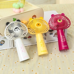 Quạt Cầm Tay Để Bàn Gấu Dâu Miss You 15508