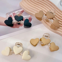 Kẹp Tóc Nhựa 3 Tim Thời Trang 8906