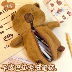 Túi Đựng Bút Lông Mịn Capybara Cute 15495