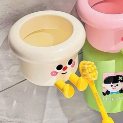 Bộ Giá Đỡ Kèm Cốc Đựng Bàn Chải Dán Tường Cute Nam Châm 17567