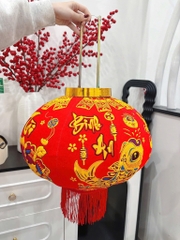 Đèn Lồng Cầu Nhung To Đẹp 60Cm 16656