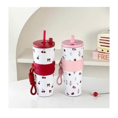 Ly Giữ Nhiệt Nắp Nhựa 710Ml Có Quai Xách 15325