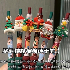 Bút Có Đệm Tay Gắn Charm Noel 16355