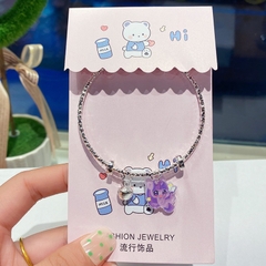 Vòng Tay Xoắn Điều Chỉnh Gắn Charm Hoạt Hình 13598