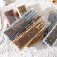 Hộp 4 Cây Nến Sáp Kiểu Châu Âu 2.2*30cm Taper Candle 16510