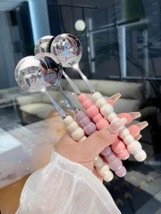 Muỗng Thìa Inox Tay Cầm Ngọc Trai Nhựa 16423