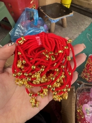 Vòng Tay Dây Rút Đỏ Gắn Charm 16587