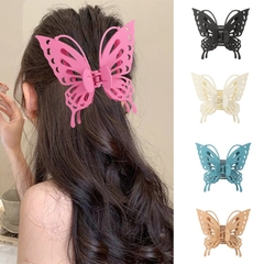 Kẹp Tóc Hình Bướm Nhám Lỗ 14.5*13cm Thời Trang 12825