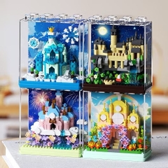Mô Hình Lego 3D Lắp Ráp Lồng Kính BUILDING BLOCK 16428