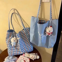 Túi Vải Tote 2 Mặt Hoạ Tiết Sóng Chấm Bi Da Báo 17879