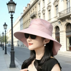 Mũ Chống Nắng Vành Rộng Nút Gài Có Dây 17131