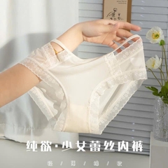 Set 5 Quần Chip, Lót Cotton Su Viền Ren Hoa Nhí 17673