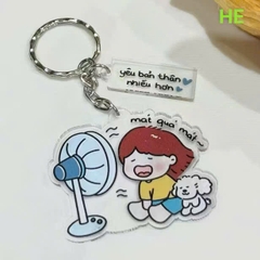 Móc Khoá Mica Chibi Hoạt Hình Cute 17295