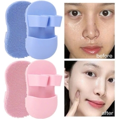 Miếng Rửa Mặt Massage Xỏ Ngón Silicon Mini 17557