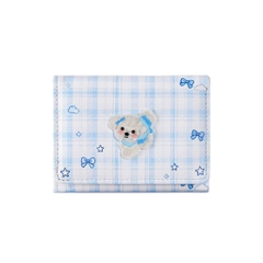 Ví Da Đựng Tiền Dạng Gấp Gọn Caro Charm Cún 17858
