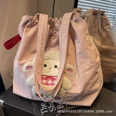 Túi Vải Tote Hồng Bé Cừu 17493