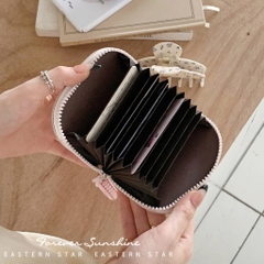 Ví Ngắn 3 Mặt Gấu Khóa Kéo Nhiều Ngăn Kiểu Bầu 16410