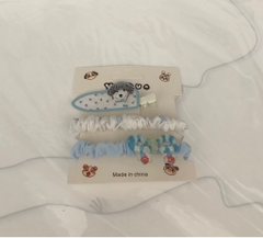 Set 2 Dây Chun Cột Tóc Thun & Kẹp Tóc Cute 15687