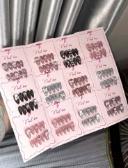 Bộ 10 Móng Tay Thiết Kế Đính Charm Mắt Mèo Đủ Mẫu Gồm Keo+Dũa 17300