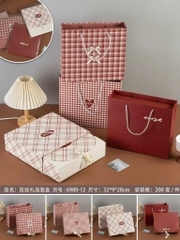 Hộp Quà Lắp Ráp 31*25,5*8cm Thắt Dây Ruy Băng 16544