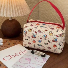 Túi Bút / Mỹ Phẩm Hello Kitty Có Quai Xách Cute 15567