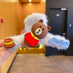 Kẹp Tóc Lông Mịn Các Loại Gấu Happy Day 9900