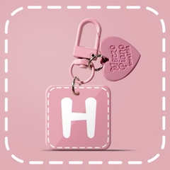 Móc Khoá Khoen Mặt Charm Chữ Hồng Trái Tim 16265