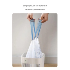 Cuộn 50 Túi Rác Dây Rút Hình Thỏ 13604