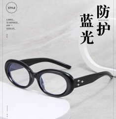 Kính Mát Oval Gọng 3 Ngôi Sao Thời Trang 15712