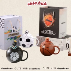 Cốc Sứ Thể Thao Quả Banh Bóng Kèm Hộp 16368