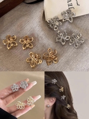 Set 5 Kẹp Nơ Nhựa Mini 3Cm Vàng Bạc Dễ Thương 16675