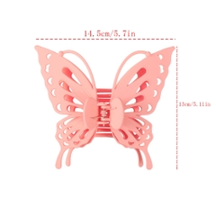 Kẹp Tóc Hình Bướm Nhám Lỗ 14.5*13cm Thời Trang 12825