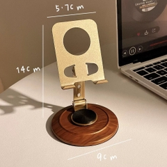 Giá Đỡ Điện Thoại Kim Loại DESK BRACKET Xoay 360° Cứng Cáp 17887