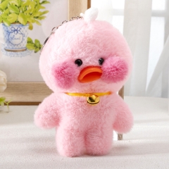 Móc Khóa Gấu Bông Vịt Lalafanfan Má Hồng 16126