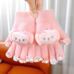Găng Tay Len Giữ Ấm Đính Charm Hoạt Hình Cho Bé Cute 16647