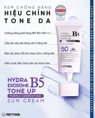 Kem Chống Nắng PrettySkin B5 Tím Nâng Tông Triệt Sắc Vàng Mọi Loại Da 15609