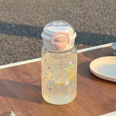 Bình Nước Nhựa Trong Suốt Hoạt Hình Đủ Mẫu 500Ml 17591