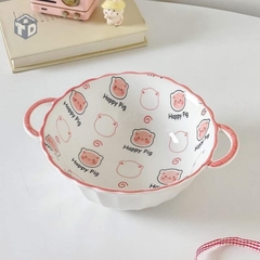 Bát / Tô Sứ Viền Bèo Có Quai Cầm Đủ Mẫu 16278
